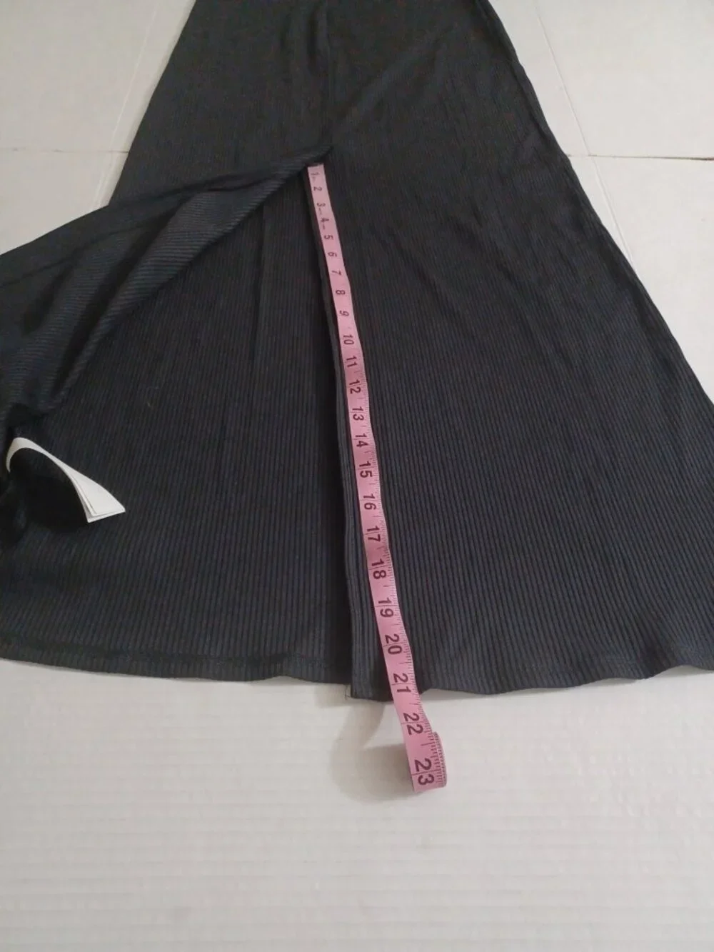 ABERCROMBIE & FITCH LONG SLEEVE RIBBED MAXI DRESS BLACK SIZE (MT) MEDIUM TALL